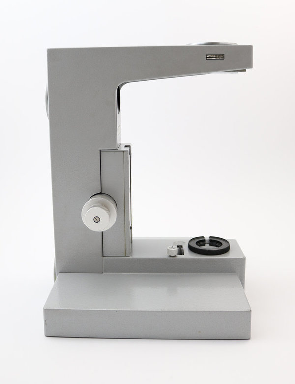 Leitz Ortholux II Mikroskop-Stativ hellgrau Hammerschlag