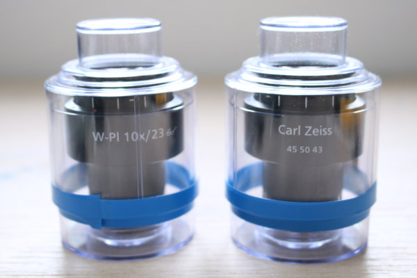Zeiss Okulare 30mm W-Pl 10x/23 Brille (455043)  - neu (OVP - versiegelt) - für Stereolupen
