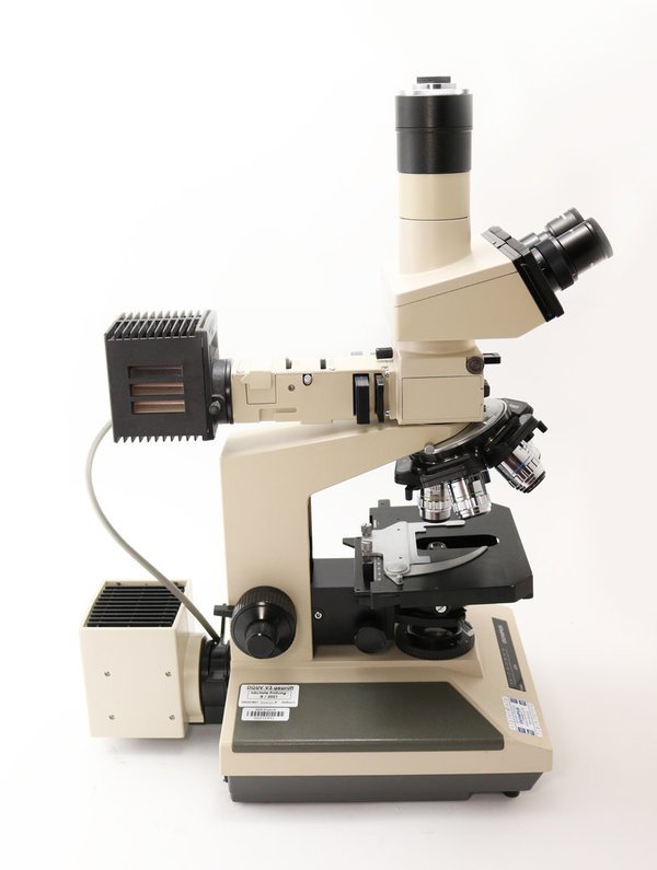 Olympus BH-2 Mikroskop mit Auflicht-DIC und Auflicht-Dunkelfeld, sowie Durchlicht